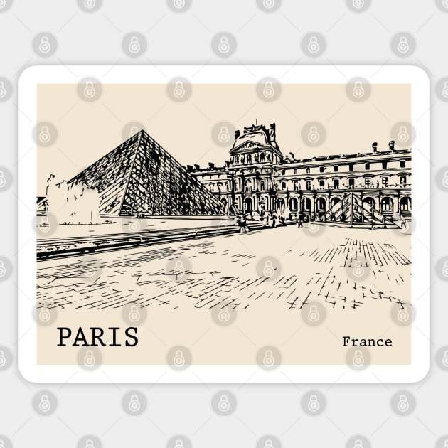 Paris France Magnet by Lakeric